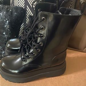 Platform Combat Boots